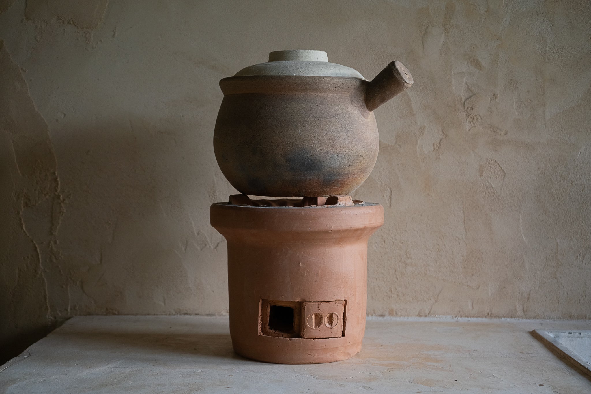 Clay Charcoal Stove