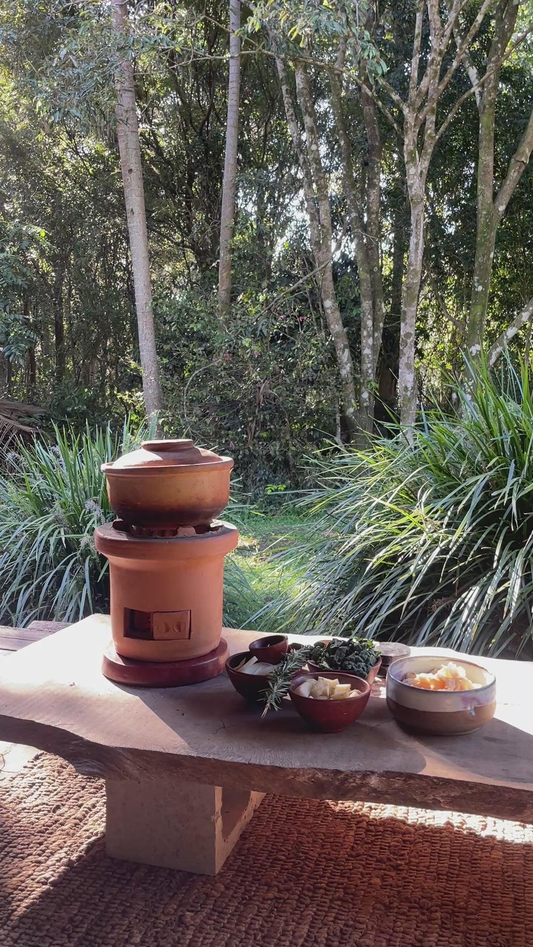 Clay Charcoal Stove