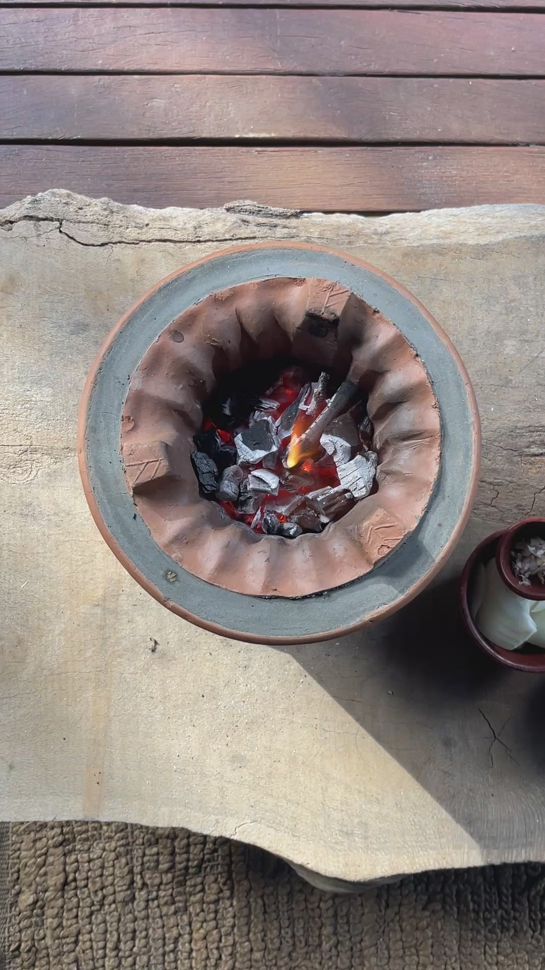 Clay Charcoal Stove