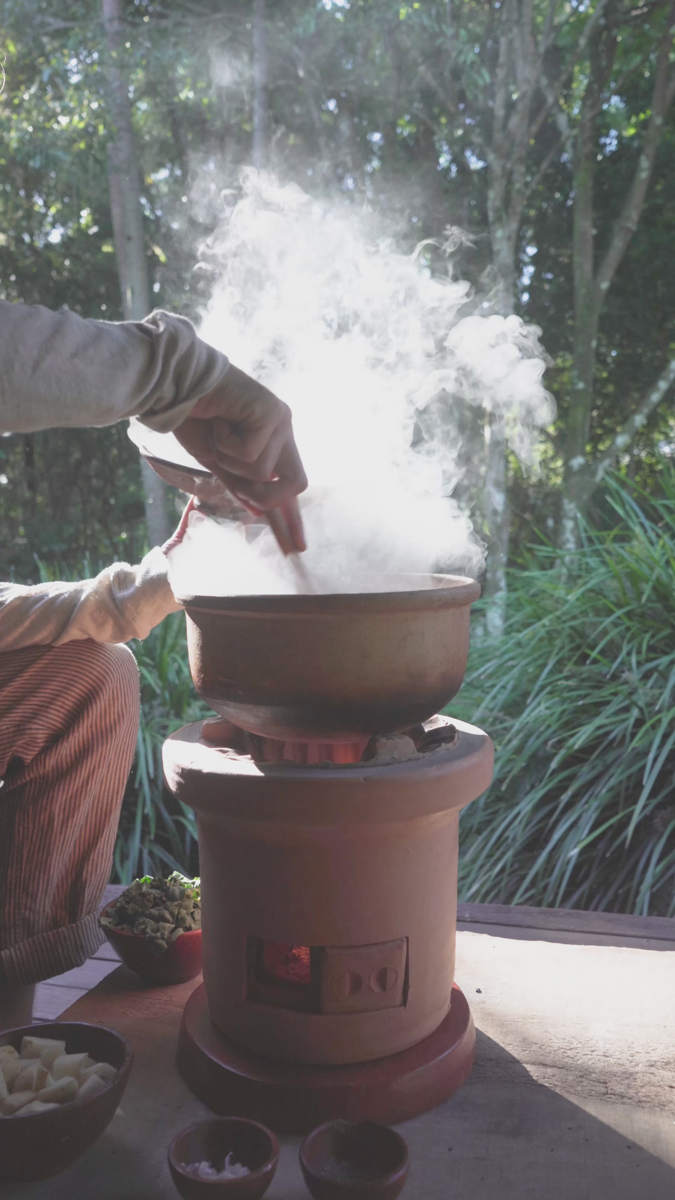 Clay Charcoal Stove